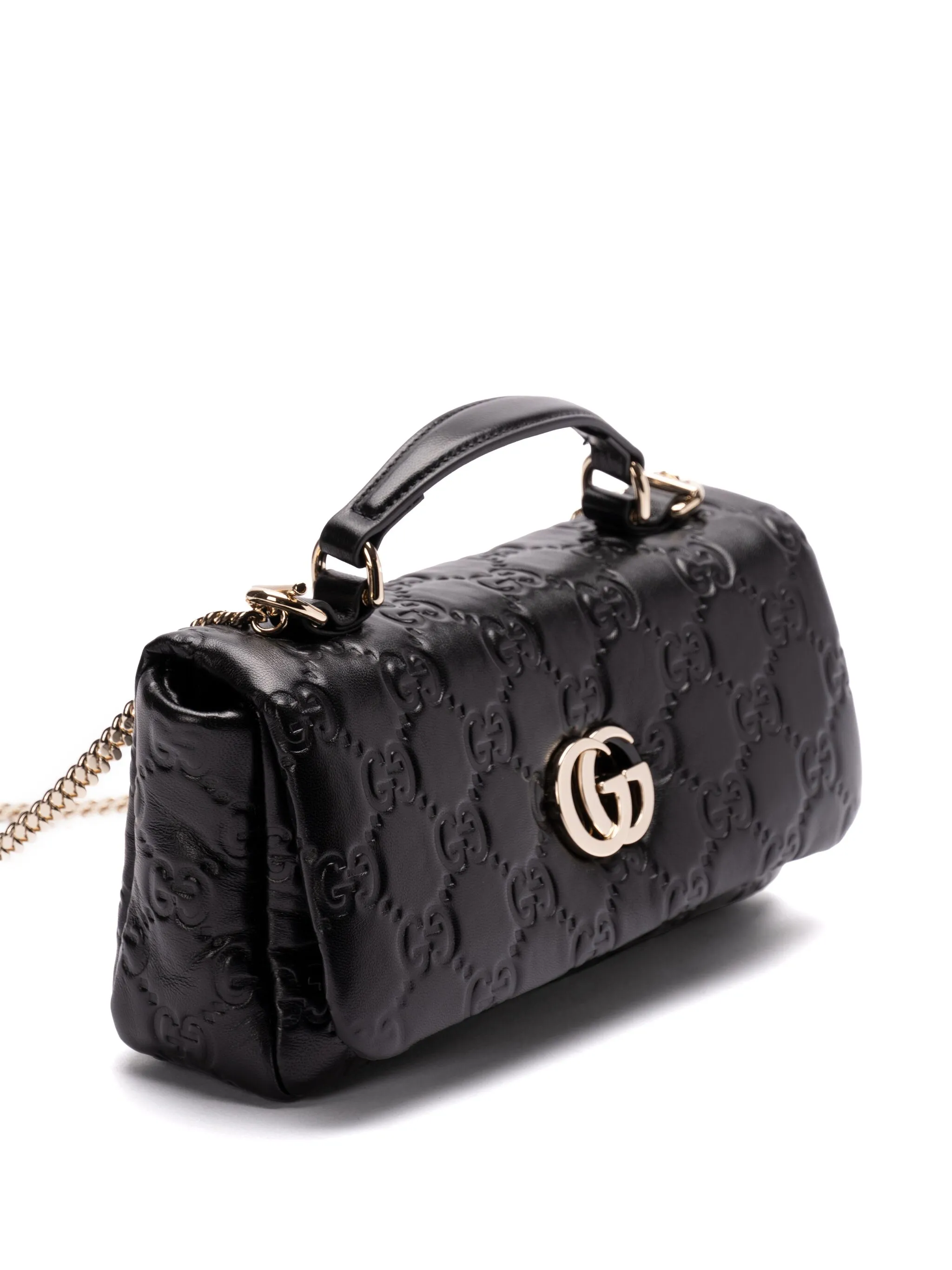 The GG Milano mini shown from the side with its chain